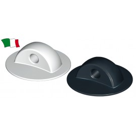 Pardaotsa kinnitus, PVC, liimitav, must