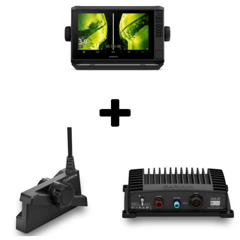Garmin ECHOMAP UHD2 92sv + LiveScope Plus System LVS34 and GLS10 COMBO