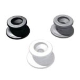 COVER BUTTON FOR RUBBER SPRING, WHITE