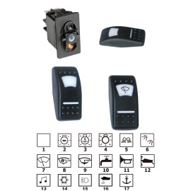 LED SWITCH WITH INTERCHANGEABLE TOGGLE - Spotlight