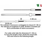 Roolisüsteemi kaabel, M66 Ultraflex, 11ft, 335,3cm  128911