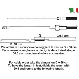 Roolisüsteemi kaabel, M66 Ultraflex, 14ft, 426,7cm  128914