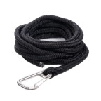 Qvarken Mooring Rope Dockline with hook 12mm 12m black