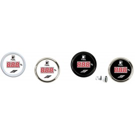 kütusenäidik, 52mm kroomitud võru, valge taust kütusenäidik, 52mm kroomitud võru, valge taust