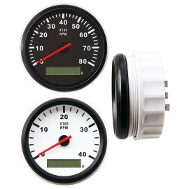 Tahhomeeter 85mm, tunnilugejaga, must võru, must taust