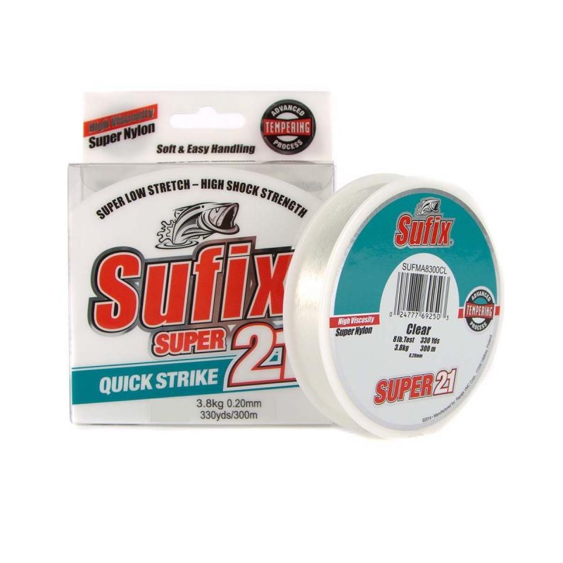 SUFIX SUPER 21 CLEAR 150M 2KG 0.14MM