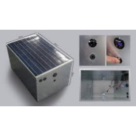 Akukast 32x50x28cm (tsingitud plekk) päiksepaneeliga