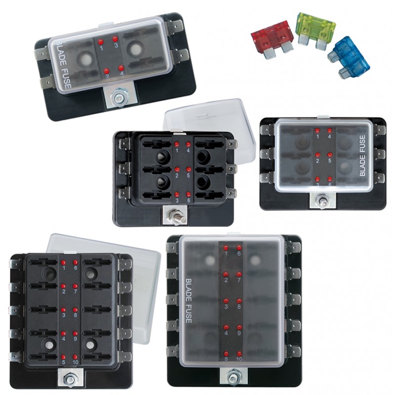 G.F.N Kaitsmekarp LED Indikaatoritega 100A, 10 pesa 630879