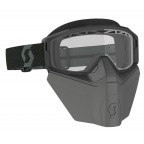 Scott Goggle Primal Safari Facemask (black clear) näokattega