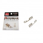 KUJIRA CLASP  445 «SPIRAL HOLD» FOR SILICONE BAITS (NR. 1, NI, PACK. 8 ITEMS)