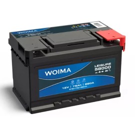Aku Woima Leisure 75Ah 680A, 278x175x190