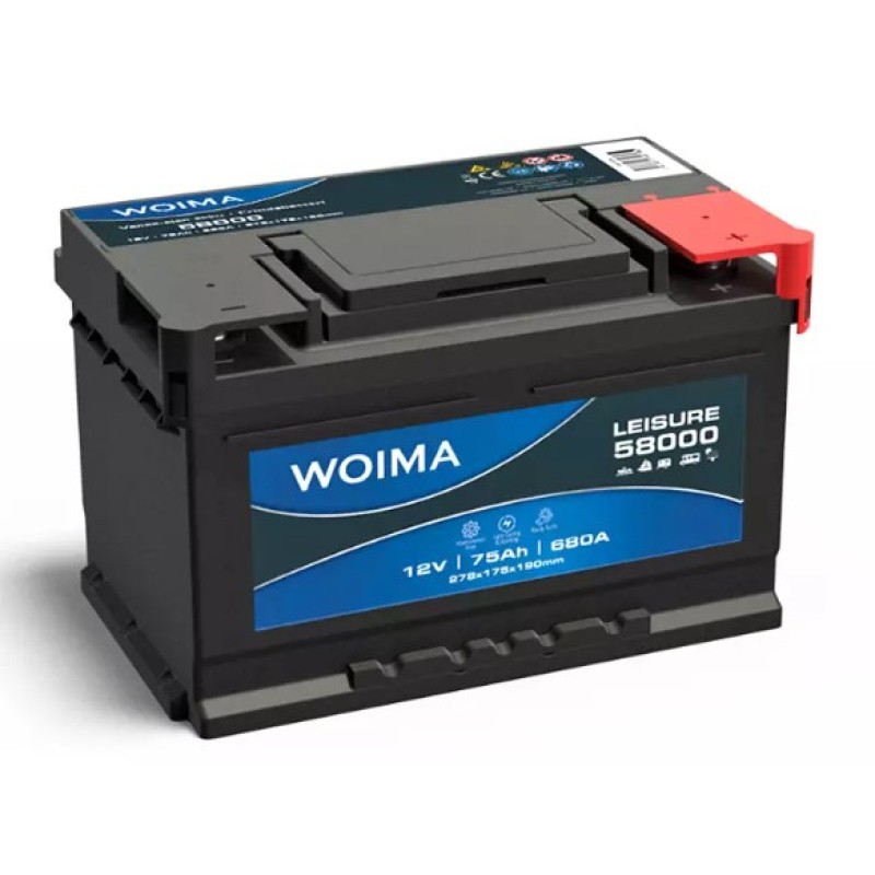 Aku Woima Leisure 75Ah 680A, 278x175x190